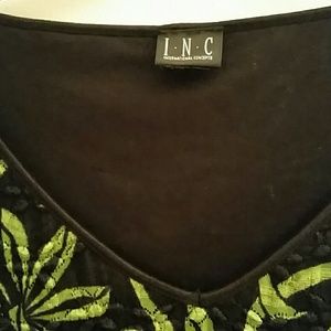 I N C ..V neck Long sleeve Top